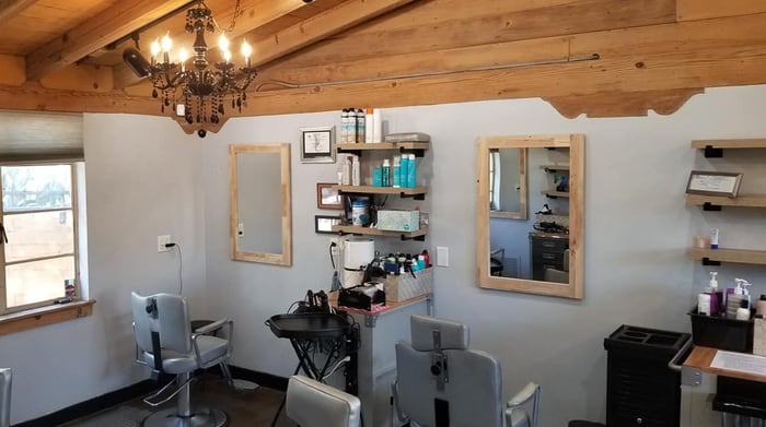 Hair styling stations